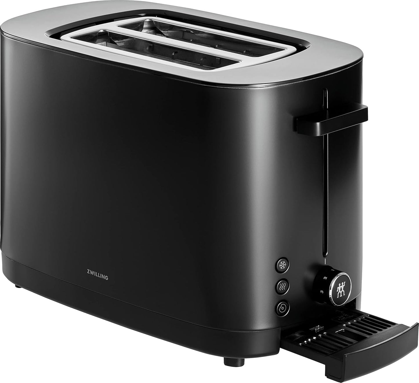 ZWILLING Enfinigy 2-Slice Toaster - Extra Wide 1.5" Slots for Bagels & Toast | Sleek Black Finish
