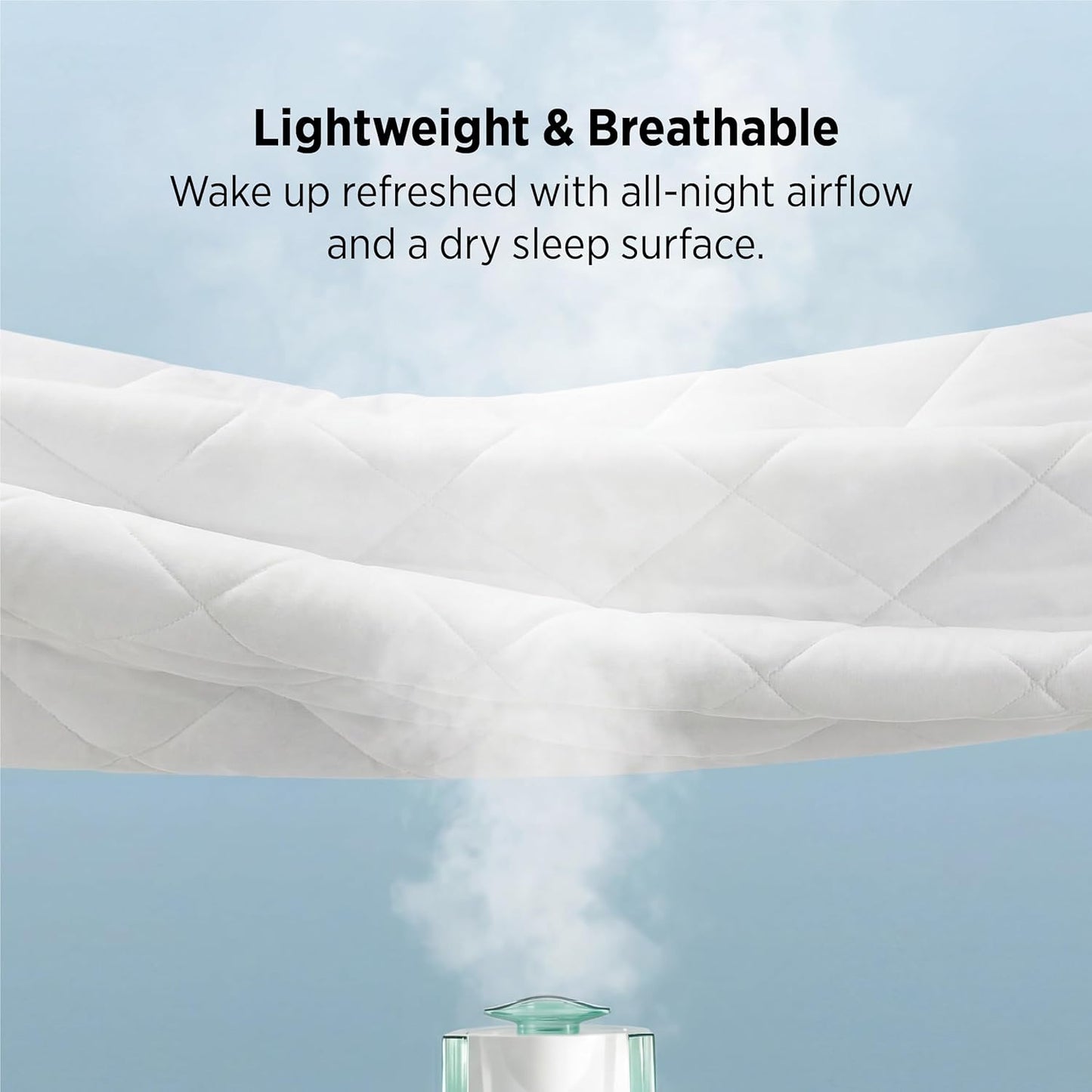 Bedsure Queen Mattress Protector - Quilted Waterproof Design with Deep Pocket Up to 22 Inches - Soft & Breathable White Bed Cover