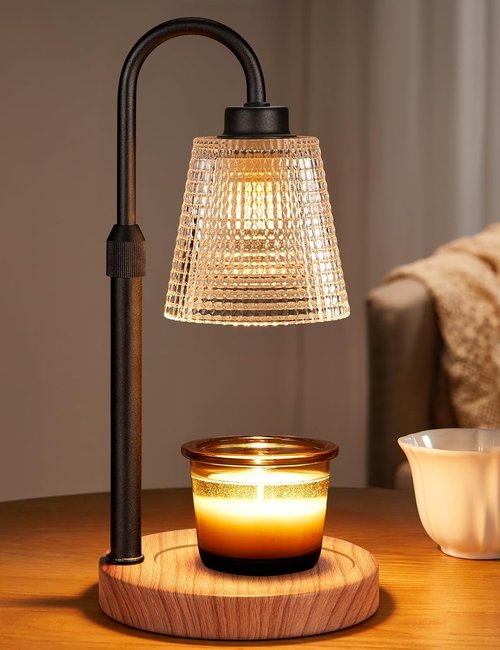 Innqoo Rustic Candle Warmer Lamp - Dimmable & Adjustable for Jar Candles | Perfect Gift for Women & Home Decor