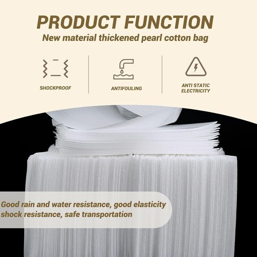Cushion Foam Pouches - 100 Pack 8'' x 10'' | Ideal Moving Supplies for Dishes & Glassware Protection