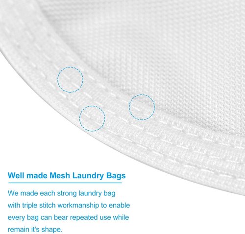 GOGOODA Fine Mesh Laundry Bags - Delicates Wash Bag for Lingerie, Bras & Socks | Hanging Loop Included