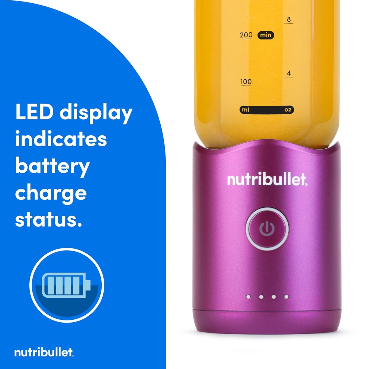 Nutribullet Flex Portable Blender - Orchid Purple | Compact & Powerful for On-the-Go Smoothies