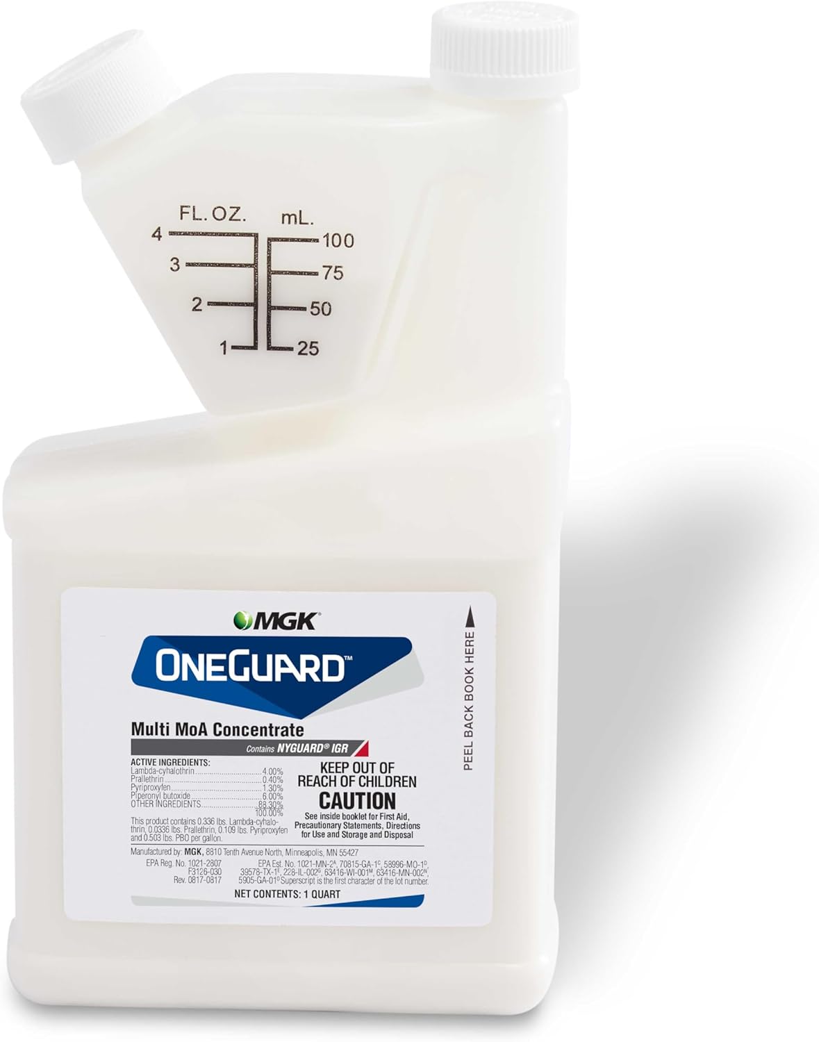 MGK OneGuard® Multi MoA Concentrate - Long-Lasting Insecticide for Fleas, Ticks, and More | Quart Size
