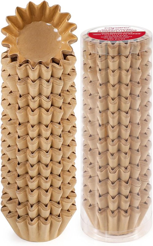 Caperci Mini Cupcake Liners - 200 Count Grease-Resistant Heavy Duty Baking Cups | Odorless & Easy Peel
