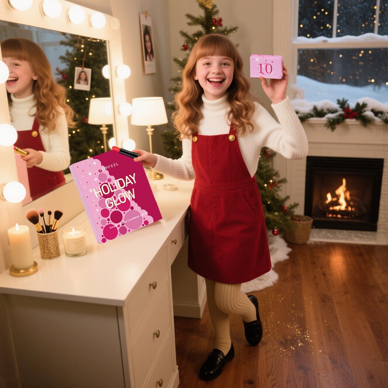MYUPDALIN Makeup Kit - Complete Makeup Set for Teens & Women | Holiday Advent Calendar Surprise