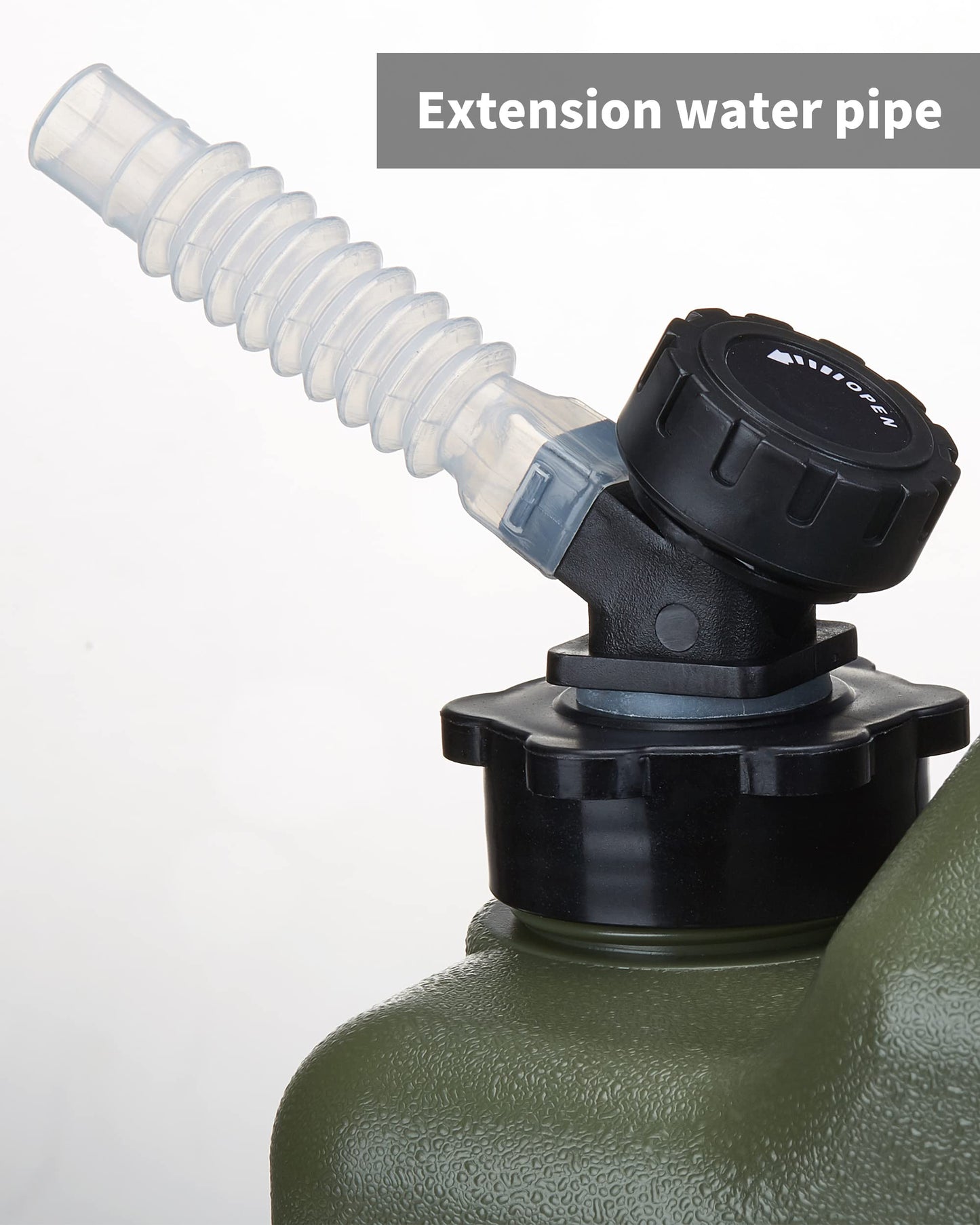 UPWOIGH 5 Gallon Water Jug with Automatic Touch Control Pump (1 Pump Included), Truly Leak-Proof BPA-Free Water Container with Spigot, Type-C Rechargeable Military Green Water Pump for Camping Hiking