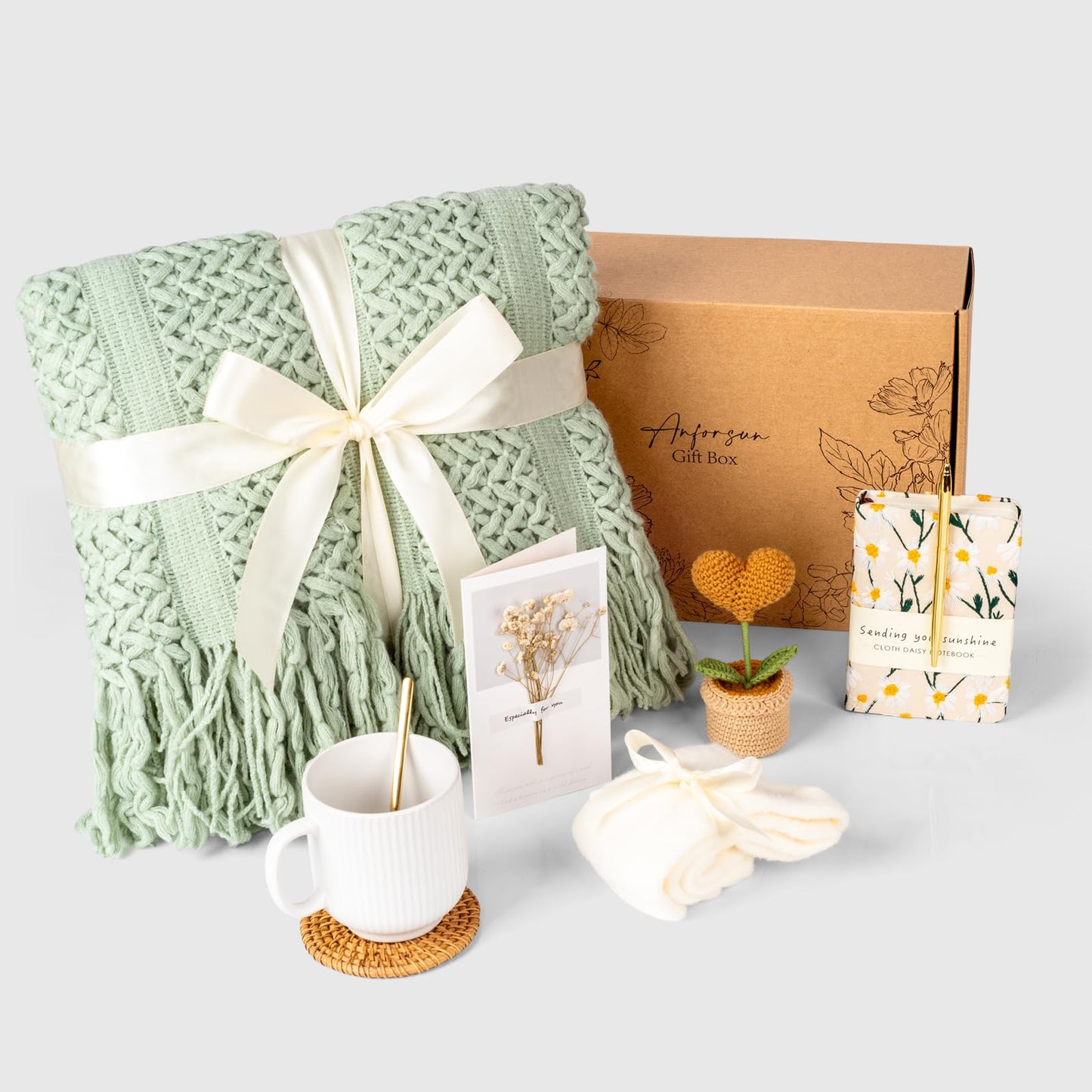 Self Care Gifts for Women Get Well Soon Birthday Gifts Baskets Care Package for Women, Thinking of You Feel Better Inspirational Christmas Gifts for Mom Her Friend Sister Wife