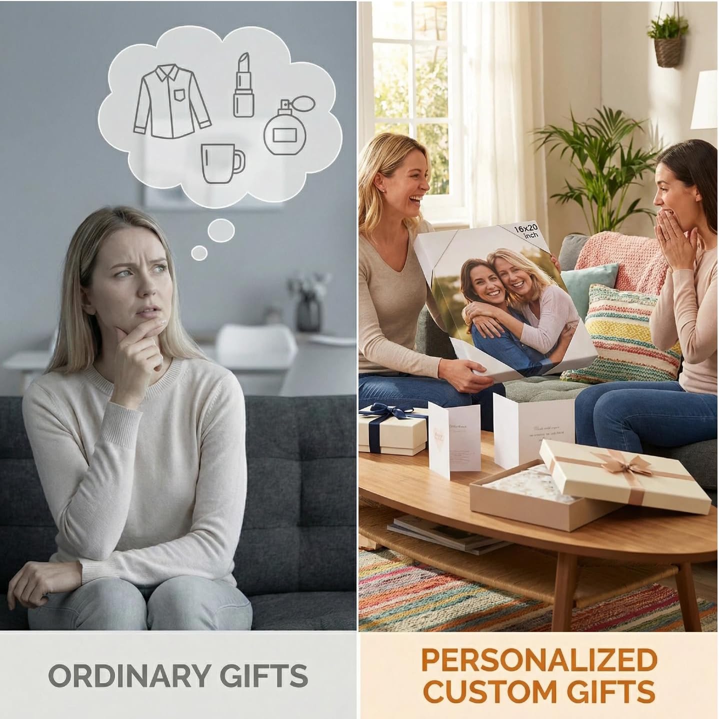 TWING Custom Canvas Prints - Personalized 22x28 Inch Wall Art | Upload Your Photos for Unique Home Decor