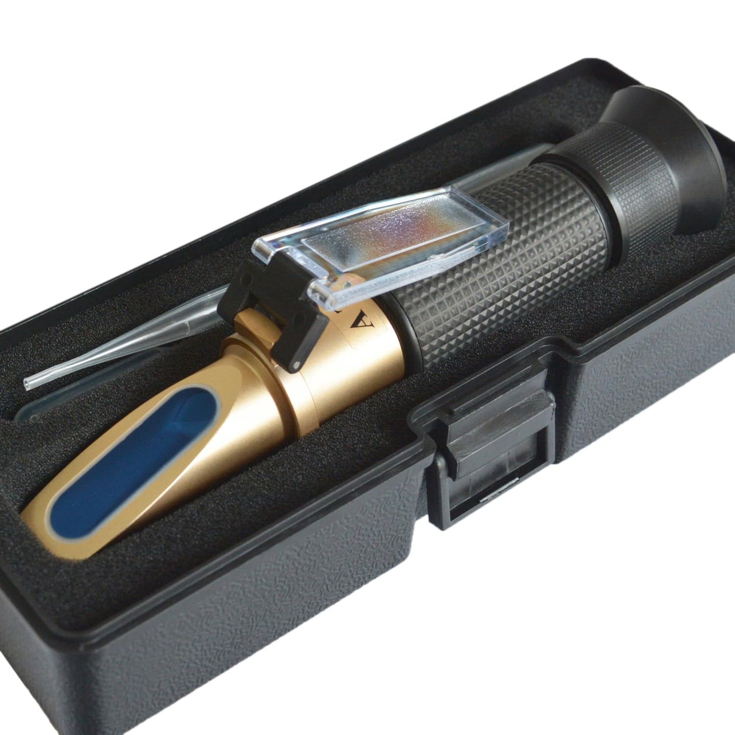 4-in-1 Use Antifreeze DEF Refractometer for Automobile Antifreeze System, Diesel Exhaust Fluid, Battery Acid and Windshield Washer Fluid