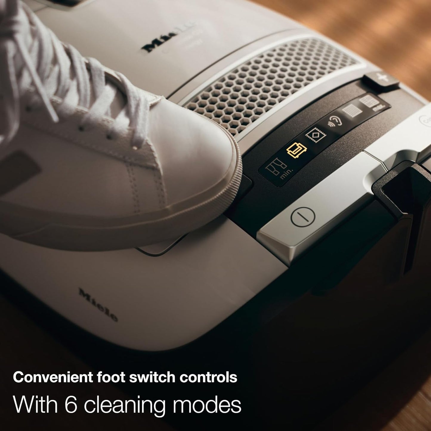 Miele Complete C3 Calima Vacuum Cleaner - Bagged Canister with Turbobrush for Carpets & Hard Floors | Curry Yellow
