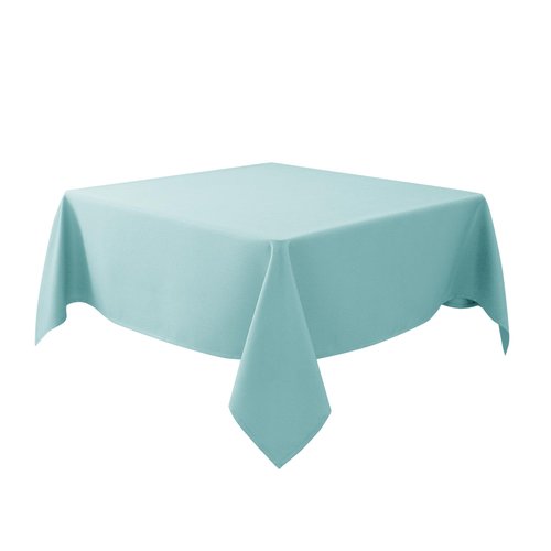 Biscaynebay Textured Fabric Christmas Square Table Cloth 70x70 Inches, Gold Water Resistant Tablecloths for Dining, Kitchen, Wedding and Parties etc. Machine Washable