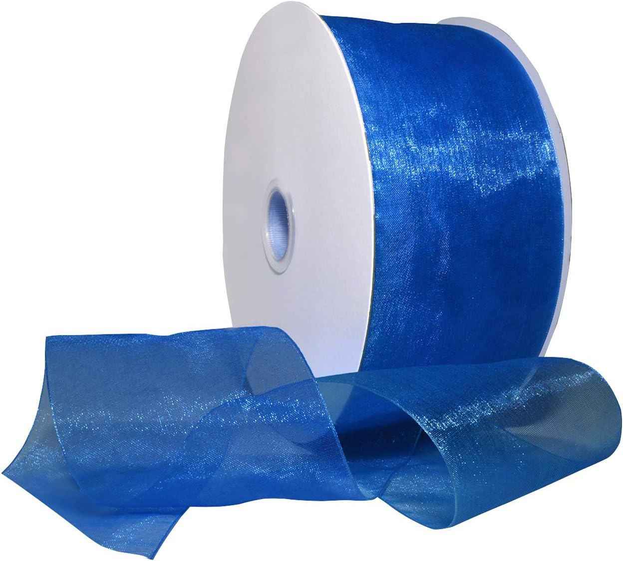 Red Organdy Nylon Ribbon - 5/8 Inch x 100 Yards | Morex 91803/100-609