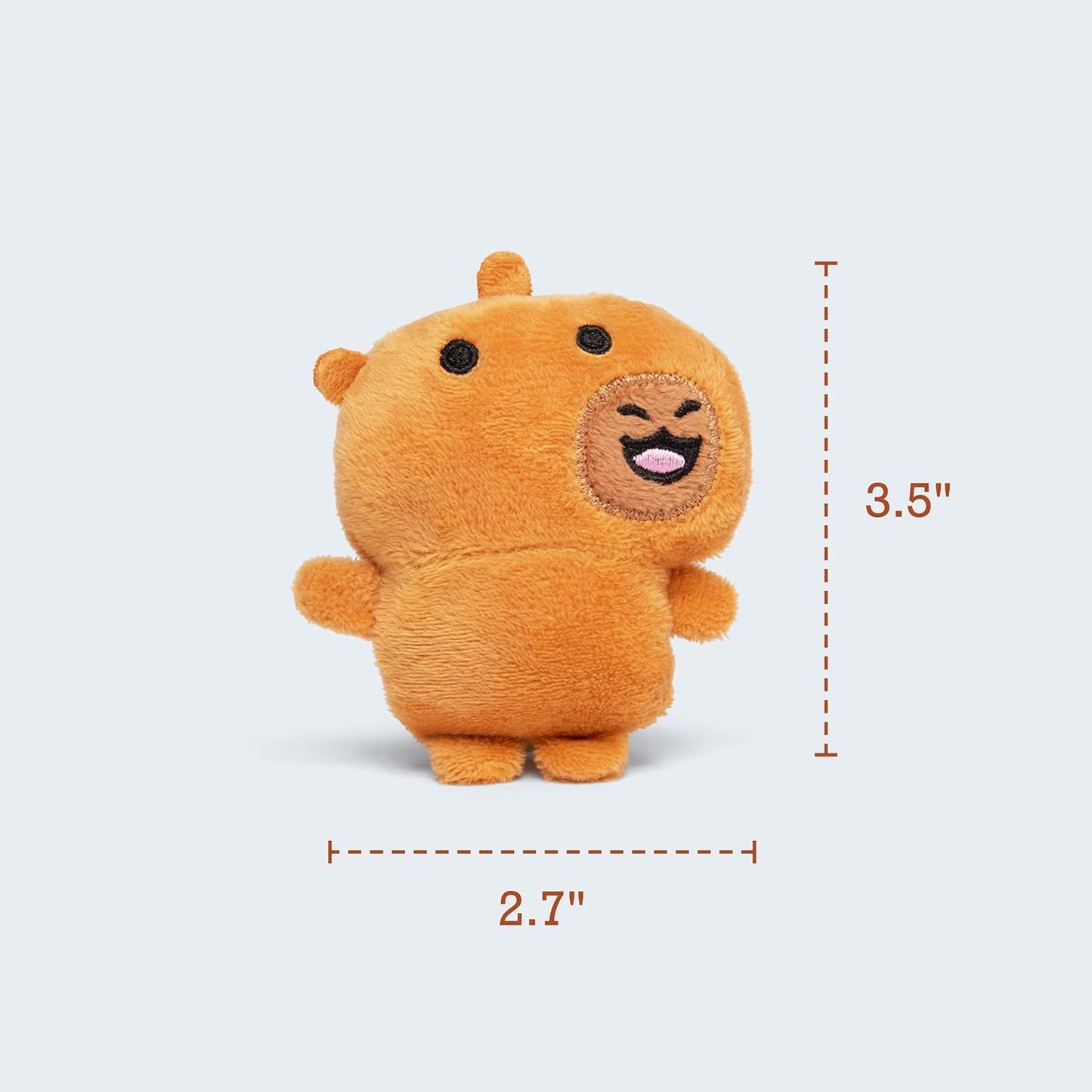 Relatable Emotional Support Capybaras - Cuddly Plush Toy Set with 5 Capybaras & Carrying Basket