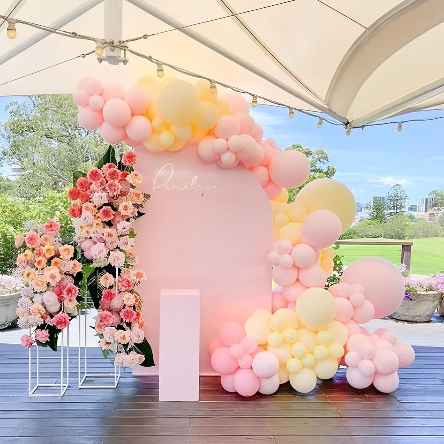 Voircoloria 110pcs Pastel Yellow Balloons - 12 Inch Light Yellow Latex for Graduation, Weddings & Parties