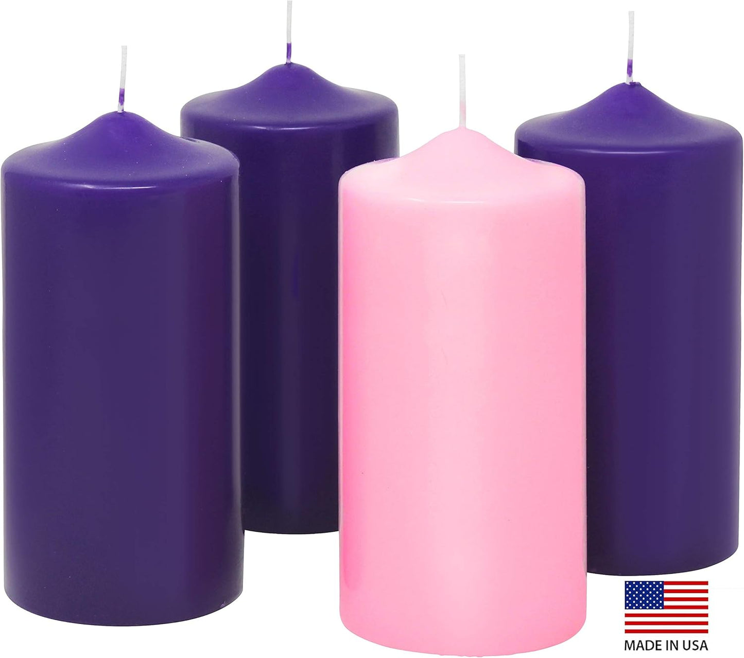 Purple Ribbon Advent Wreath Ring | Large Candle Holder for Pillar Candles - Perfect Christmas Decor