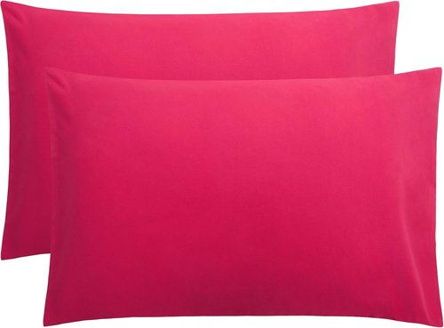 FLXXIE Pillow Cases - Soft Microfiber Pillow Covers with Envelope Closure | 2-Piece Set, 20x30, Magenta