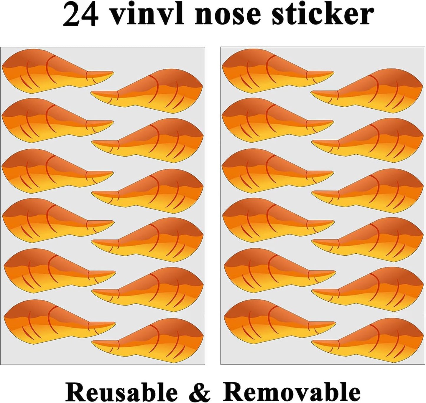 Skiennix Pin The Nose On The Snowman Game - Fun Christmas Party Activity for Kids | 24 Nose Stickers Included