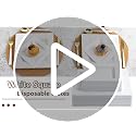 White Square Disposable Plastic Plates 100 Pack for Party - Pryntono