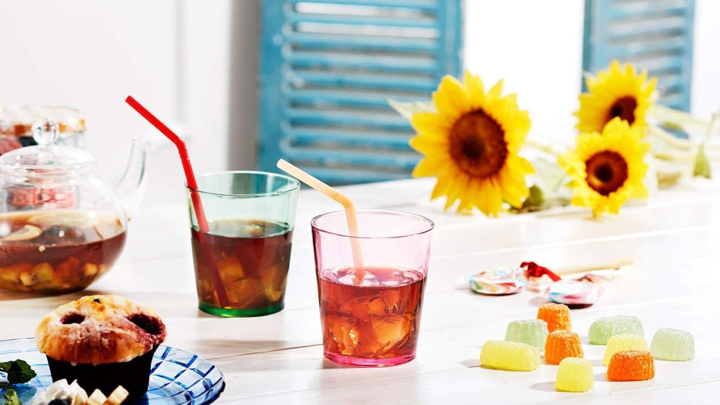 Scandinovia 13oz Unbreakable Drinking Glasses Set of 6 | Premium Super Grade Acrylic - Dishwasher Safe