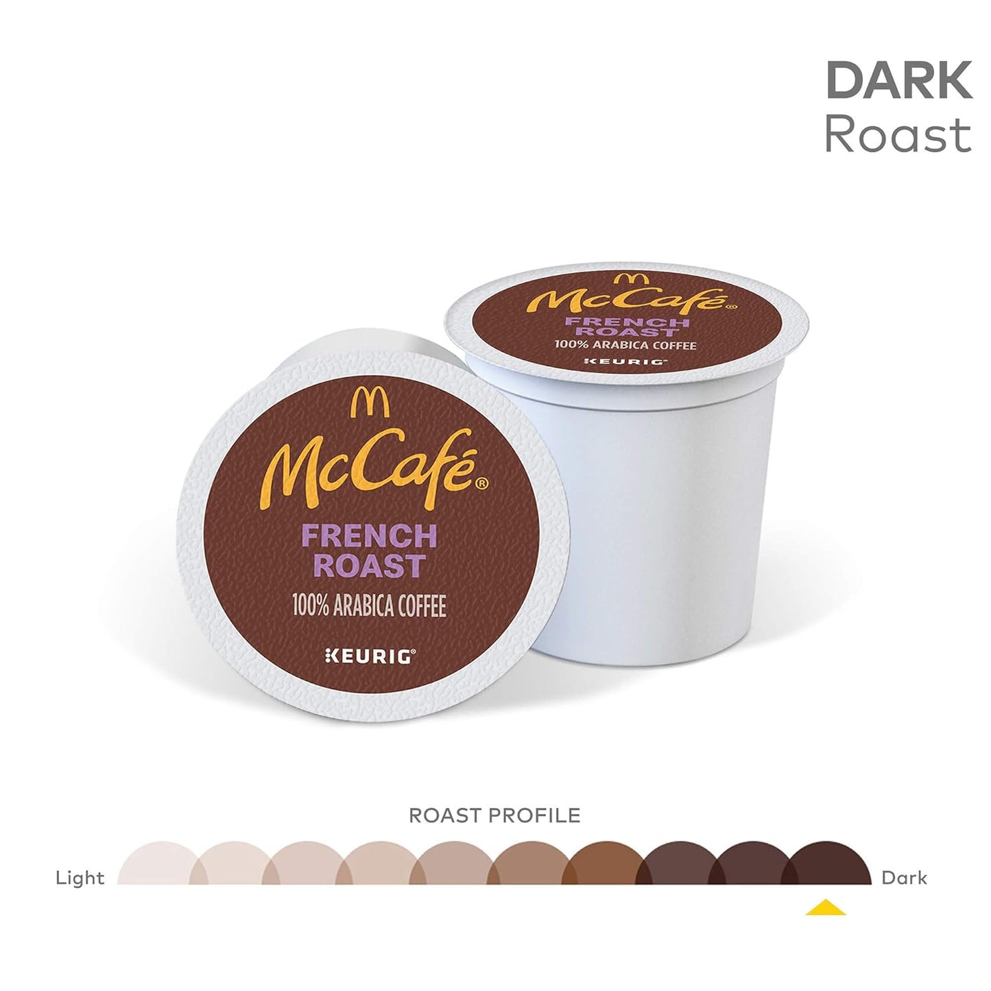 McCafe French Roast Coffee K-Cup Pods - Dark Roast, Single Serve, 96 Count (4 Packs of 24)