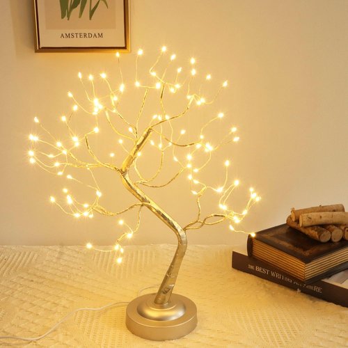 Fairy Light Tree | 108 LED Twinkle Lamp with Timer & 8 Lighting Modes | Warm White Home Decor