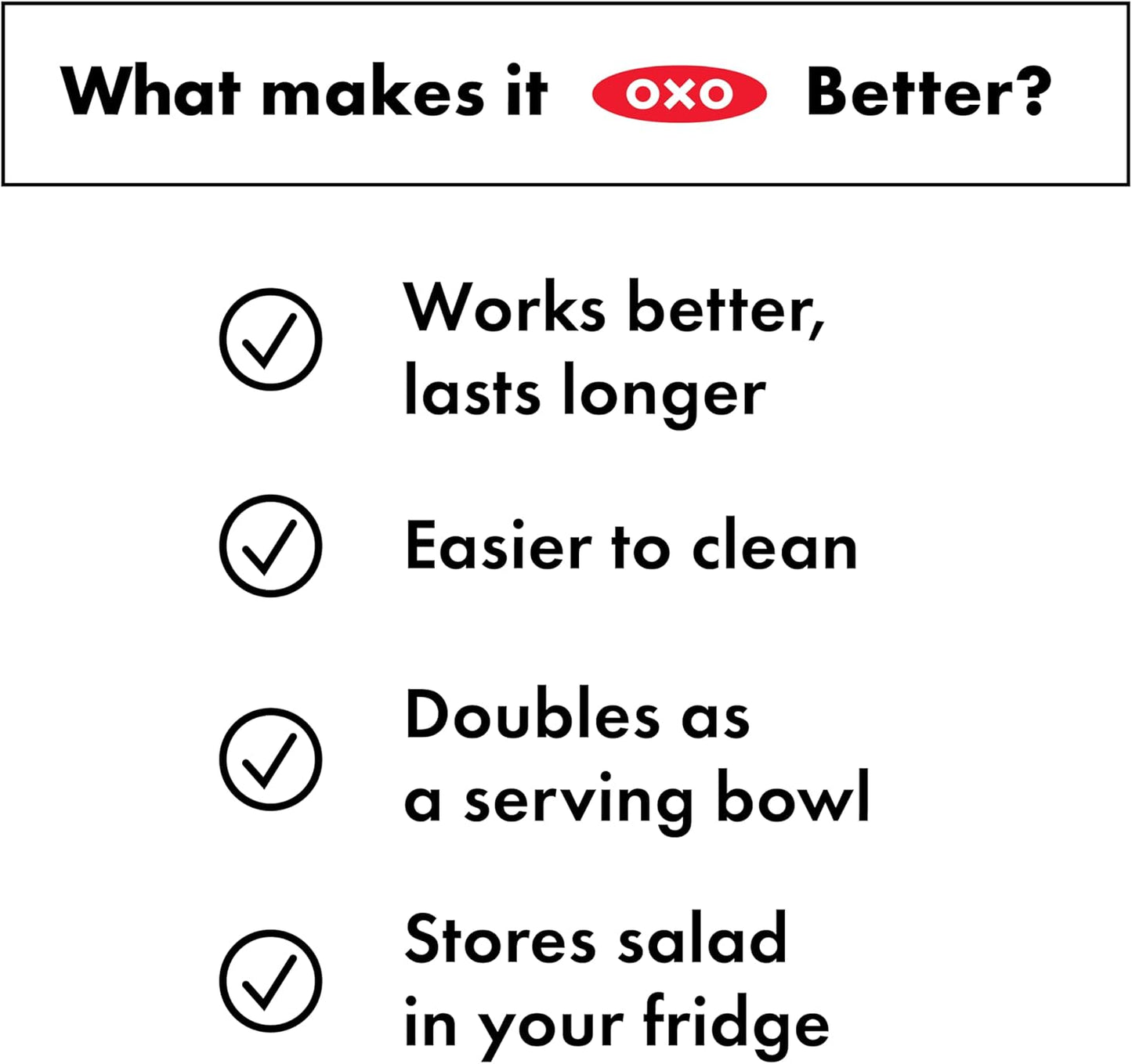 OXO Good Grips Salad Spinner - Efficient Lettuce & Fruit Washer | 6.22 Quart Capacity (Pack of 4)