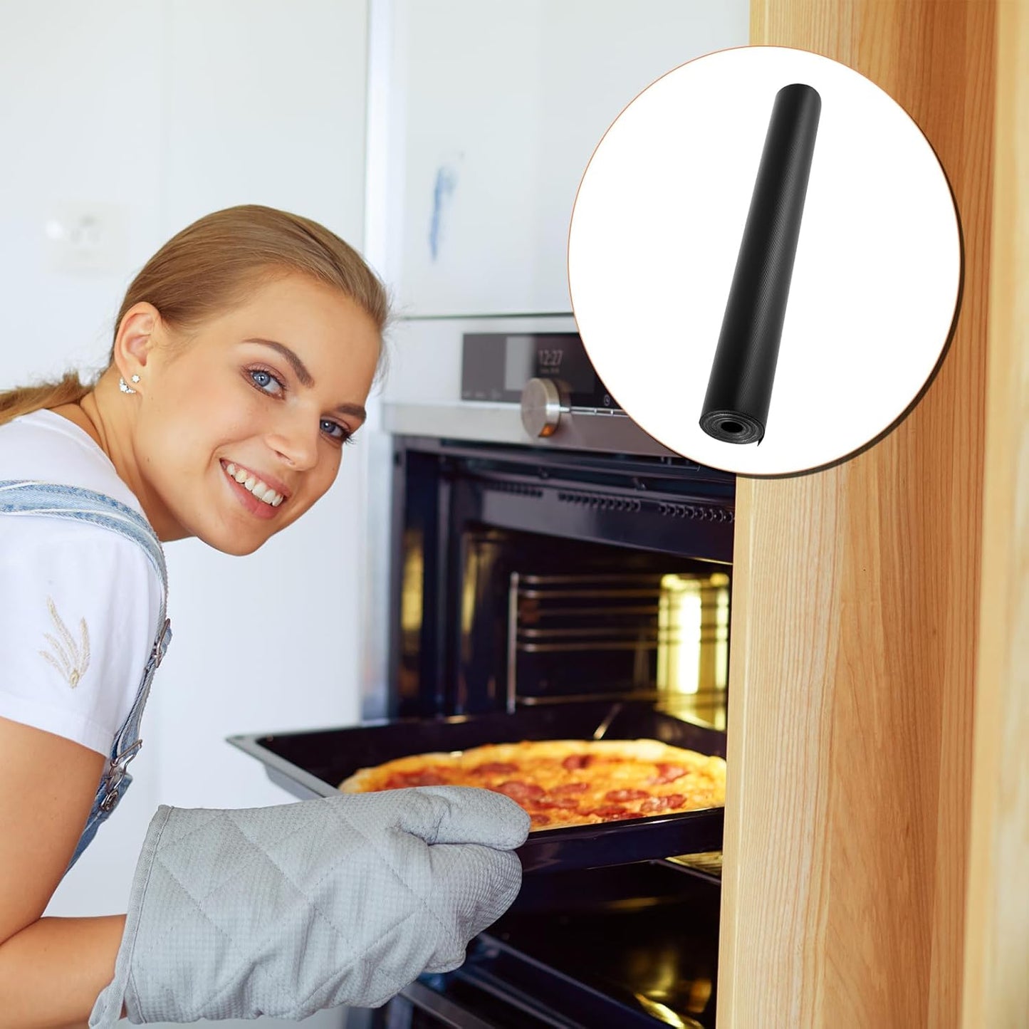 Skiennix Oven Liners - Large 16” x 240” Heat Resistant Non-Stick Mats for All Oven Types
