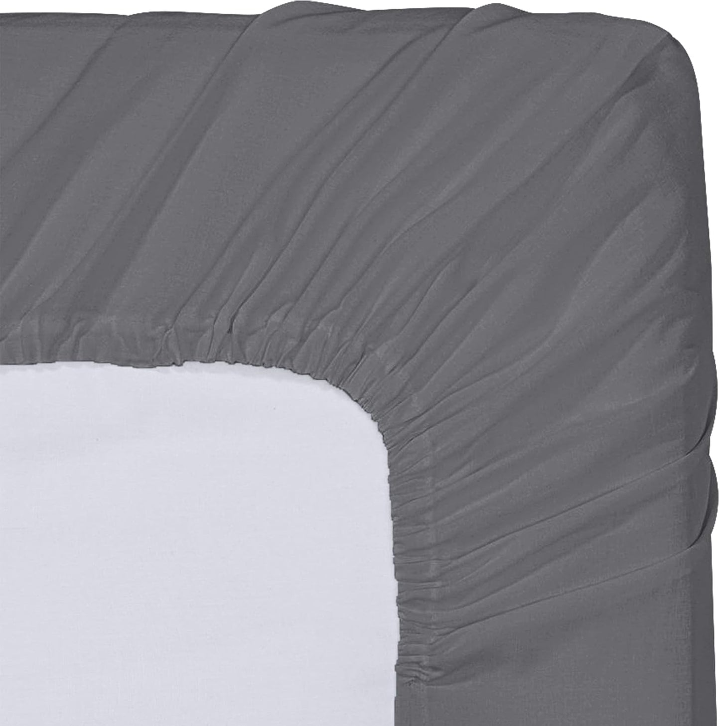 Utopia Bedding Queen Fitted Sheets - Soft Brushed Microfiber - Deep Pockets - Bulk Pack of 6 (Grey)