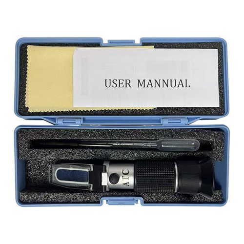 0–90% Brix Refractometer with ATC, High-Accuracy Ultra-Wide Range Sugar Tester, Pre-Calibrated & Ready to Use, Universal Optical Meter for Honey, Syrup, Molasses, Juice and Beverages
