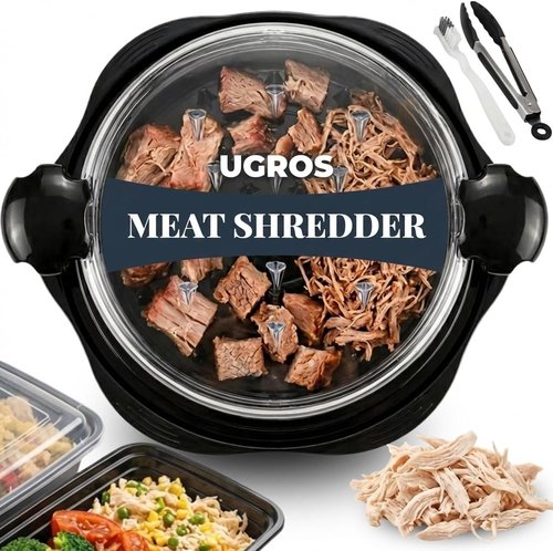 Chicken Shredder Tool by [Brand Name] - Ergonomic Design with Anti-Slip Grip | BPA Free, Includes Tongs & Brush
