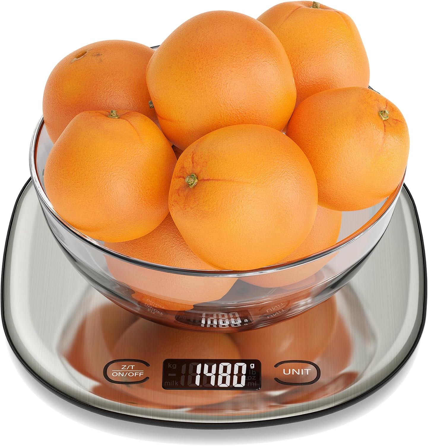 Ultrean Digital Kitchen Scale - 33lb High Capacity, Slim Design, LCD Display, 1g Precision for Cooking & Baking