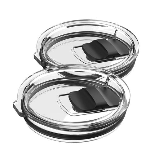 20 oz Tumbler Lid, 2 Pack Magnetic Slider Replacement Lids for YETI 20 oz Tumbler, 10oz Lowball, 10/24oz Mug, Travel Spill Proof Coffee Cup Cover, BPA Free