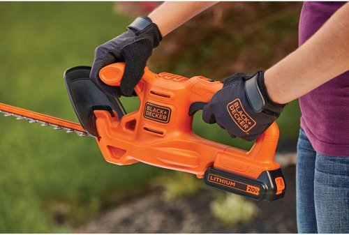 BLACK+DECKER 20V MAX Cordless Hedge Trimmer - 18-Inch Blade, Lightweight, Includes Battery & Charger