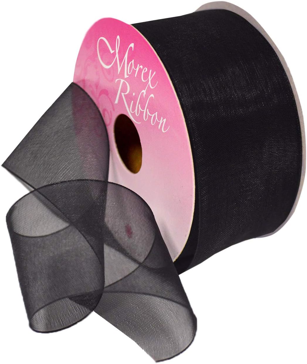 Red Organdy Nylon Ribbon - 5/8 Inch x 100 Yards | Morex 91803/100-609