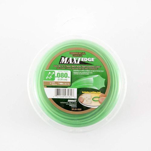 Arnold Maxi-Edge Trimmer Line - .08-Inch x 140-Foot Commercial Grade Durability