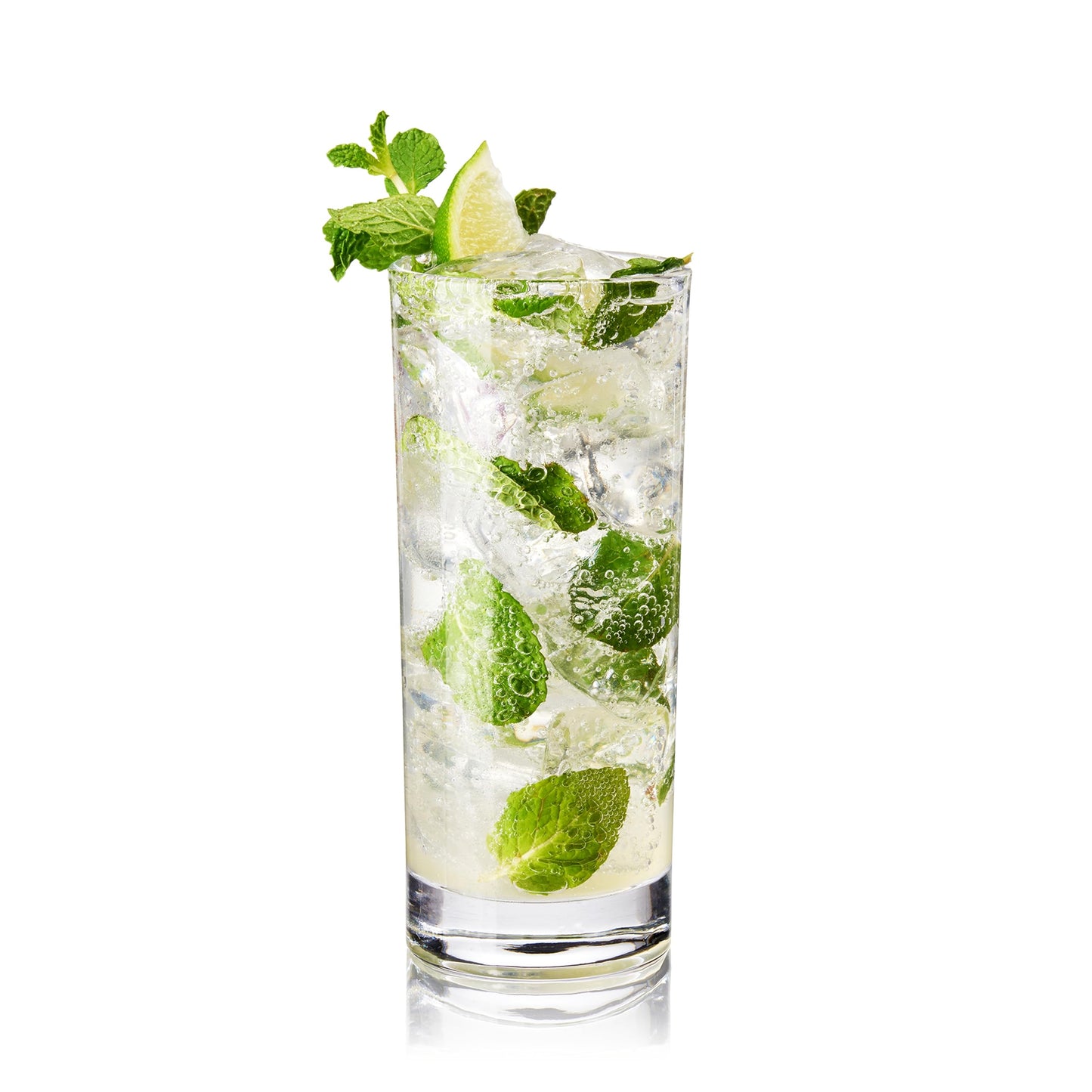 True Highball Glasses, Tall Glass Tumbler for Cocktails, Mojito Iced Tea Juices, Soda Water Drinking Cups, Kitchen Glassware, Home Bar, 11 oz Set of 4