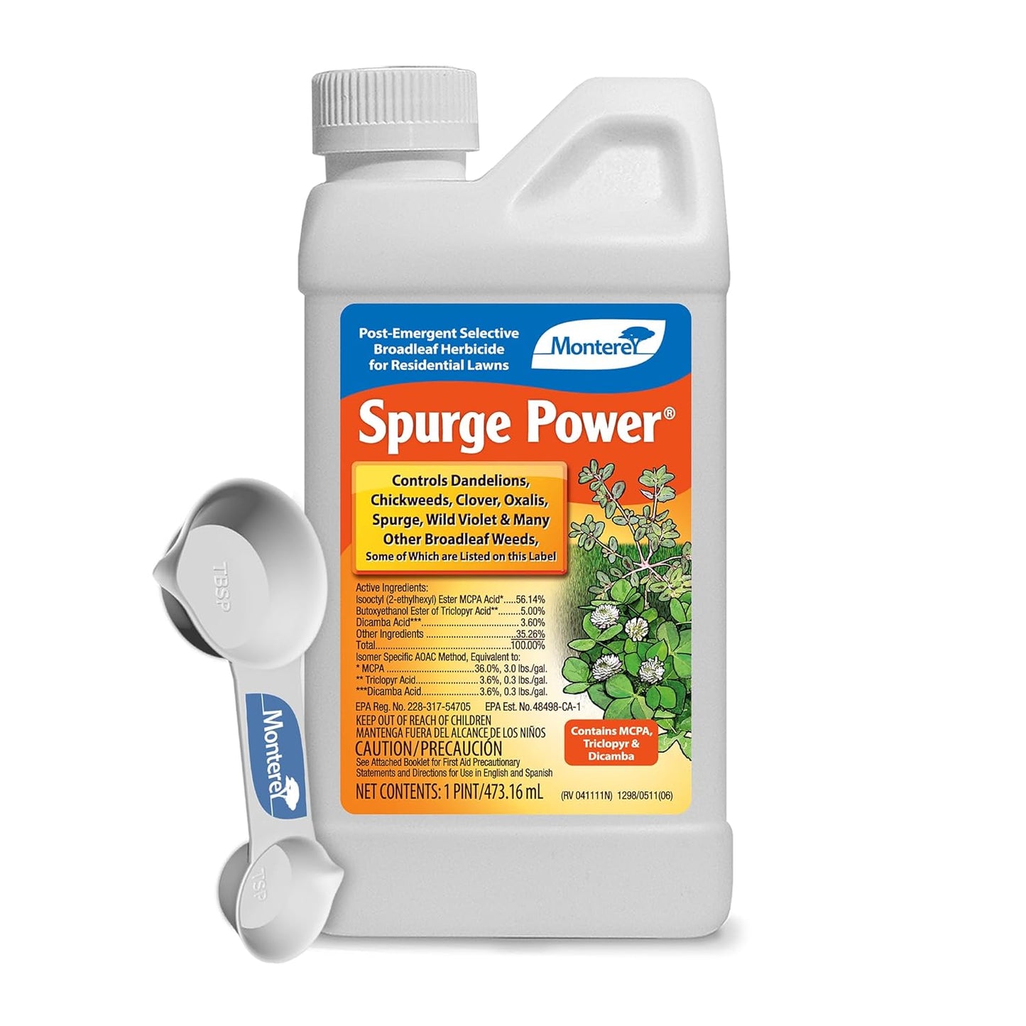 Monterey Spurge Power Herbicide Concentrate - Effective Post Emergent Control - 1 Pint