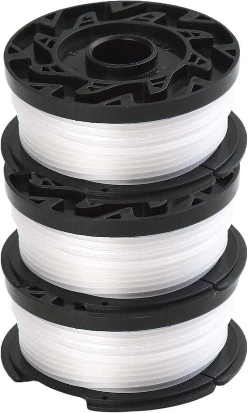 Black+Decker AF-100 Weed Eater Replacement Spool - 3-Pack .065 Autofeed Trimmer Line, 30ft