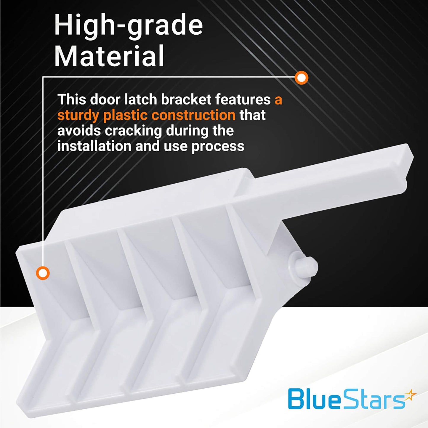 BlueStars Upgraded 8205451 Microwave Latch Bracket - Compatible with Whirlpool & KitchenAid Microwaves - Replaces WP8205451 W10298900 PS11745265 AP3776470 AH972837