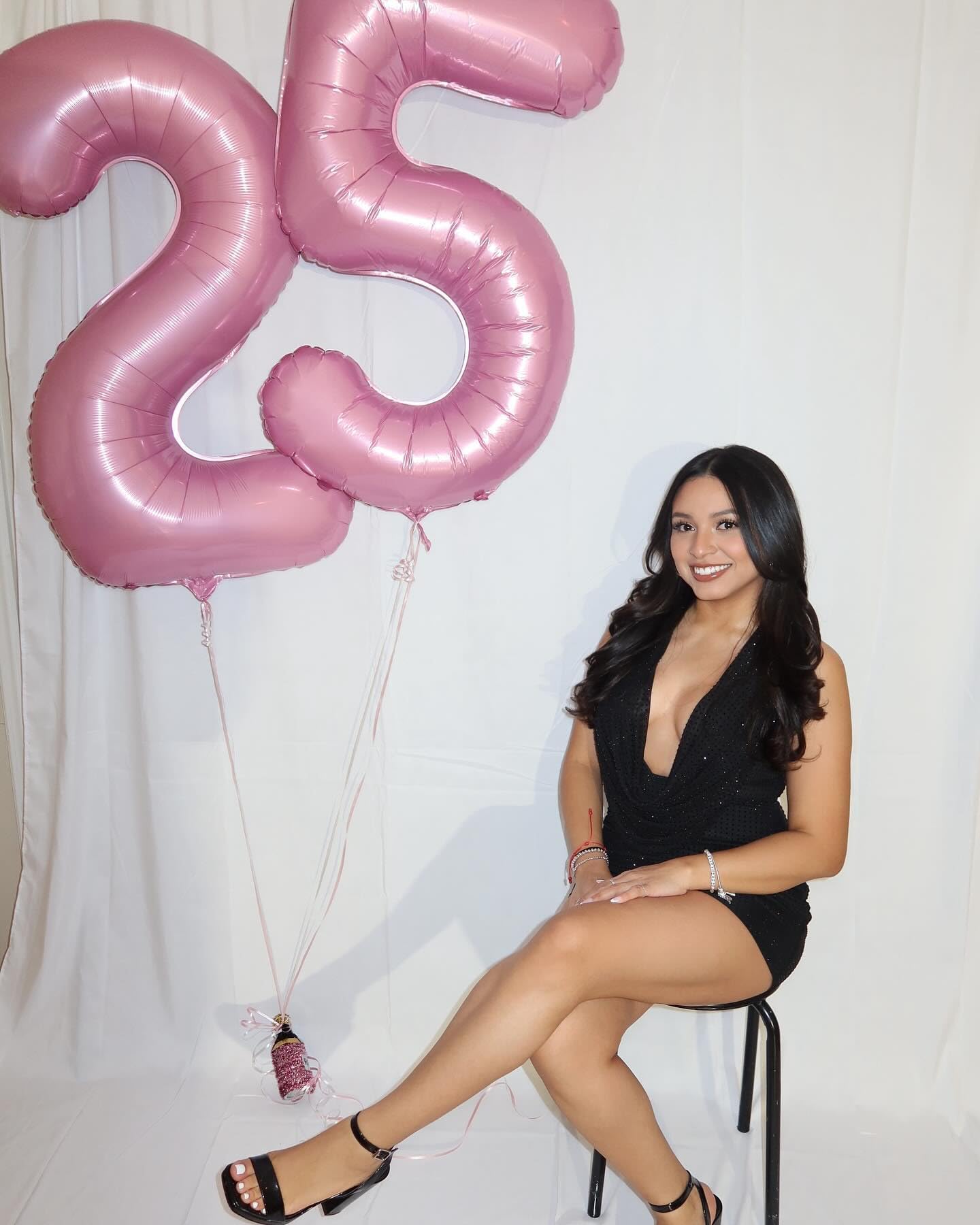 Pearlescent Pink 4 Balloon, Number Balloons 40 Inch, 4th Birthday Decorations for Girls Four Large Numbers for Party Decor, Number 4 Balloon