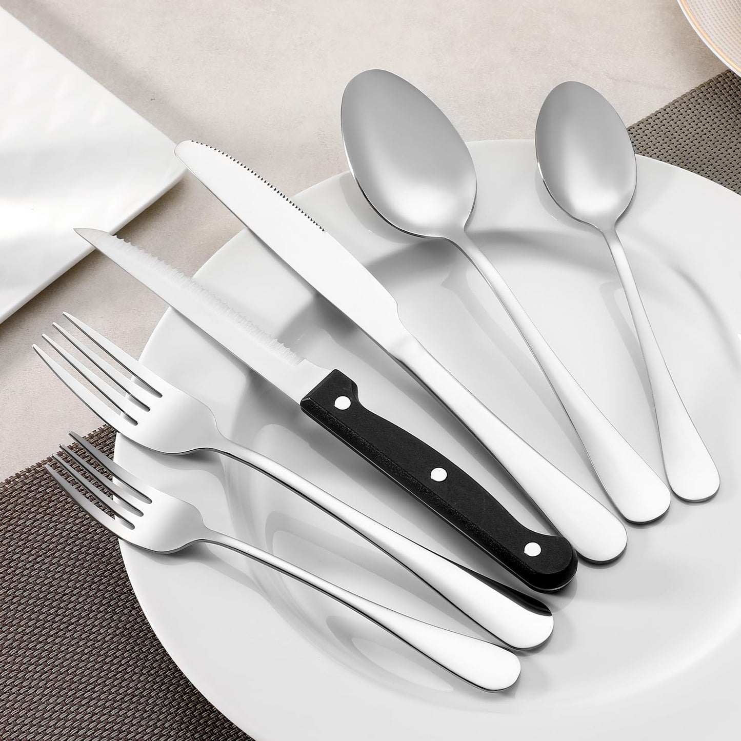 12 Piece Dinner Forks Set, Food-Grade Stainless Steel Forks Silverware, Cutlery Fork, Dessert Fork, Metal Forks for Home, Kitchen or Restaurant, Mirror Polished, Dishwasher Safe - 7.5 Inch