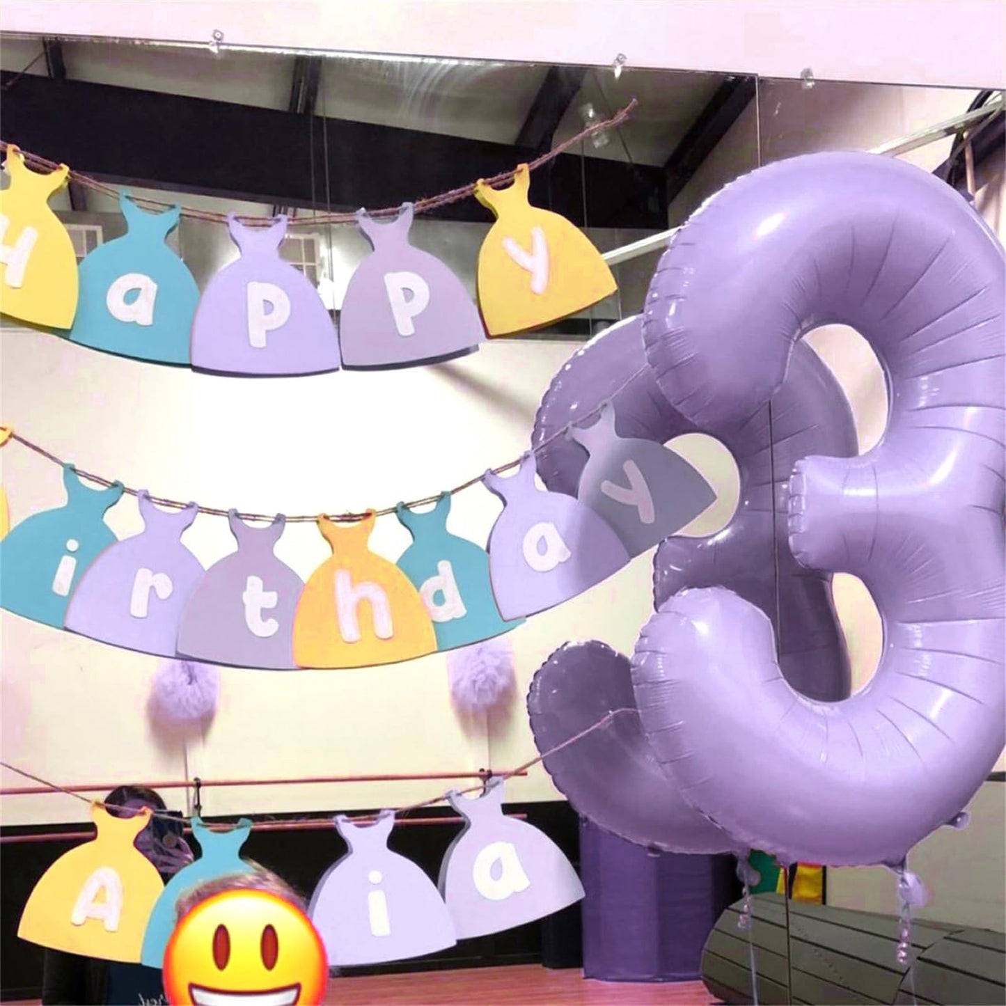 Light Purple Number 40 Birthday Balloons, 40 Inch Large Pastel Dusty Purple Mylar Foil Number 4 & 0 Balloons for Women, 40th Birthday Balloons for 40 Year Old Anniversary Party Decorations Supplies