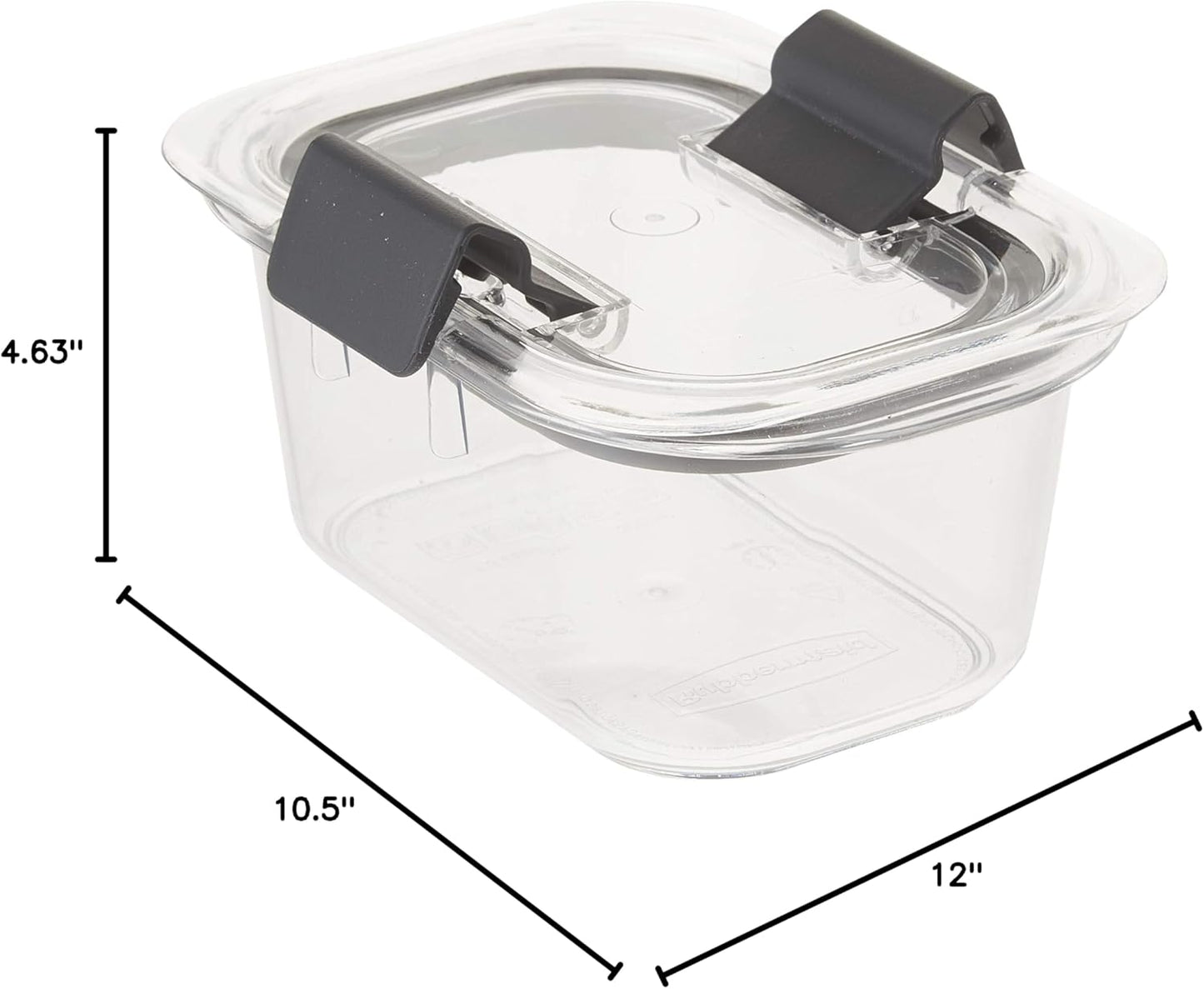 Rubbermaid Brilliance Food Storage Containers - Small 1.3 Cup Clear 2-Pack for Freshness