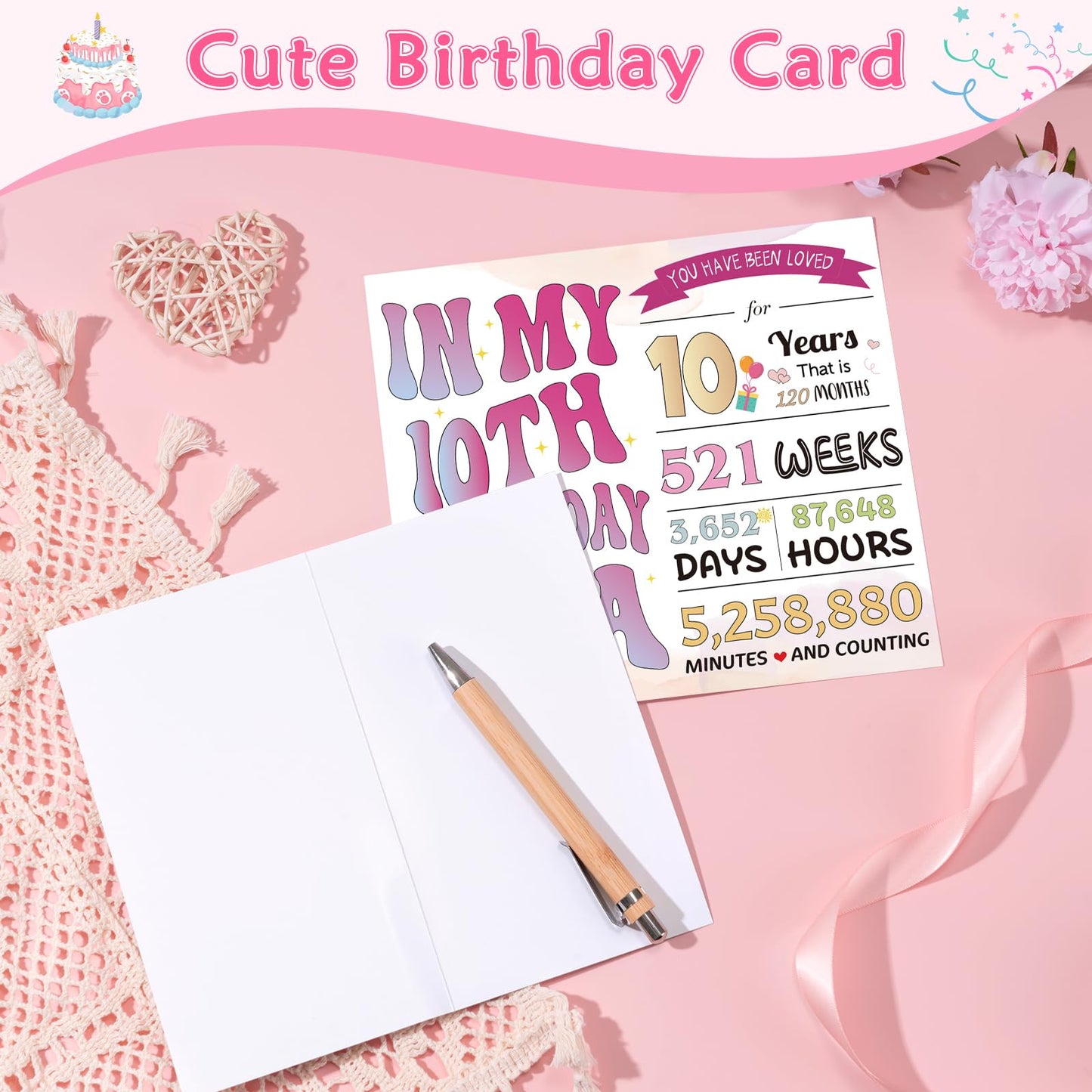 9 Year Old Girl Birthday Gifts, Cute Presents for 9 Year Old Girls, Unique Tween Girl Gift Ideas for 9th Girls w/ 16oz In My 9th Birthday Era Glass