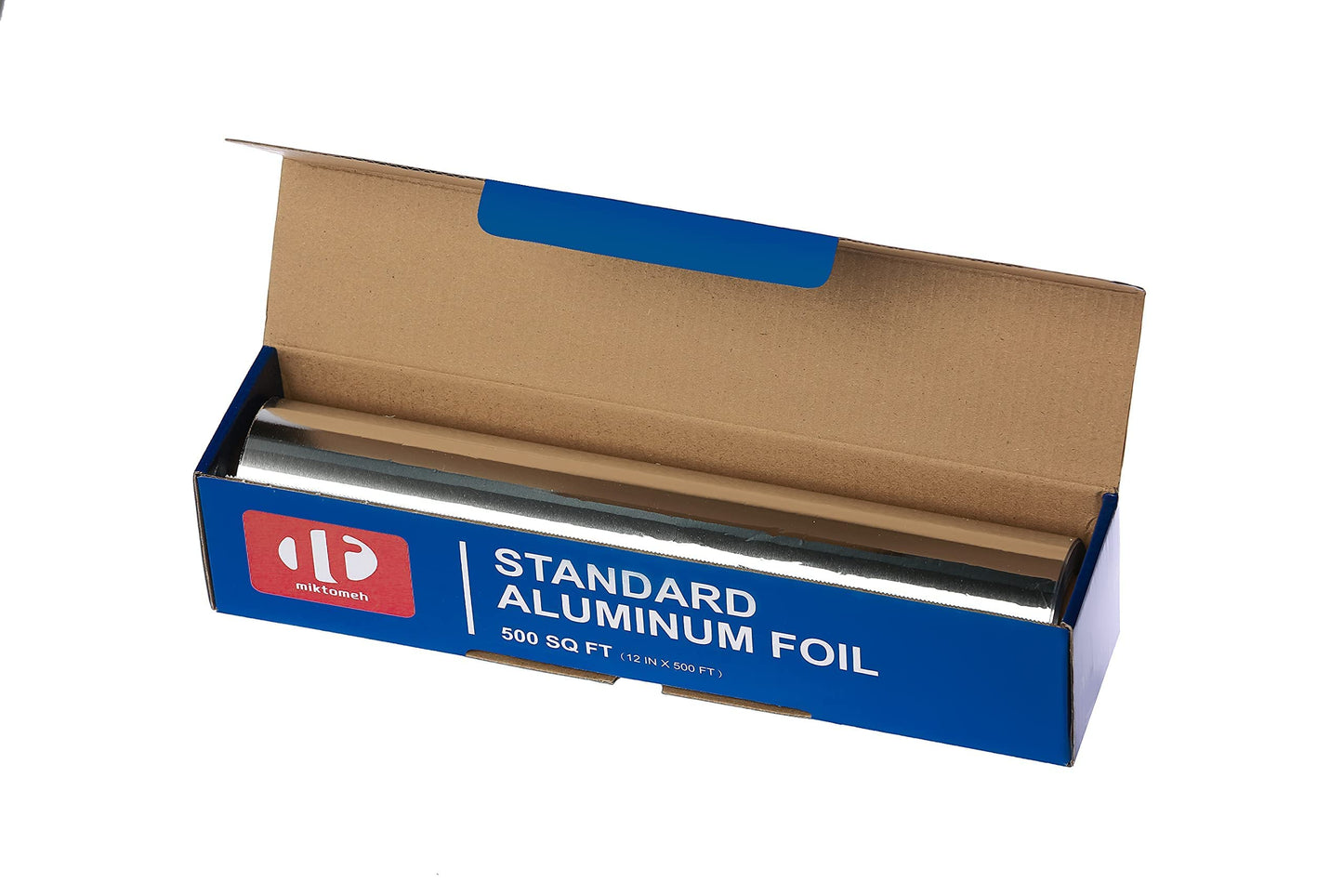 MNTLO Standard Aluminum Foil 12" x 500 SQ FT for Grilling, BBQ, Cooking, Food Preservation & Storage, Commercial & Kitchen Use