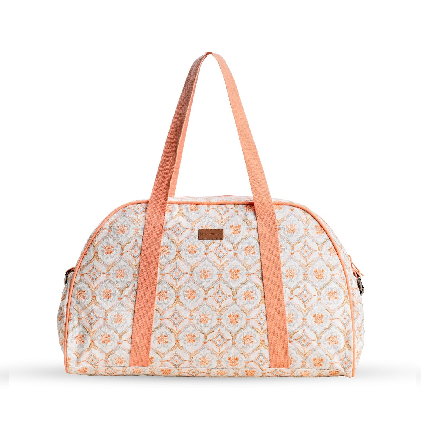 Maison d' Hermine Canvas duffle bag with yoga mat holder, Multi functional bag, Carrier Pocket,Adjustable shoulder straps Bag for Office Beach and Gym Mothers Day Gifts - Fair Isle