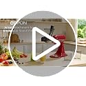 COFUN Masticating Juicer Attachment for KitchenAid Stand Mixer - Black & Transparent Gray
