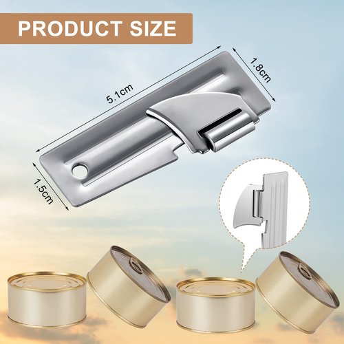 Chumia 8 Pieces P-51 Camping Can Opener Stainless Steel Military Survival Army Backpack Can Opener