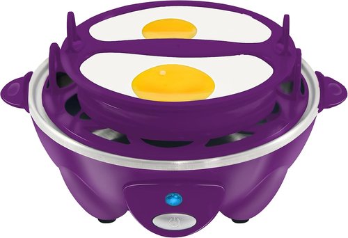 Elite Gourmet Electric Egg Cooker - 7 Egg Capacity Poacher & Omelet Maker | Auto Shut-Off, BPA Free