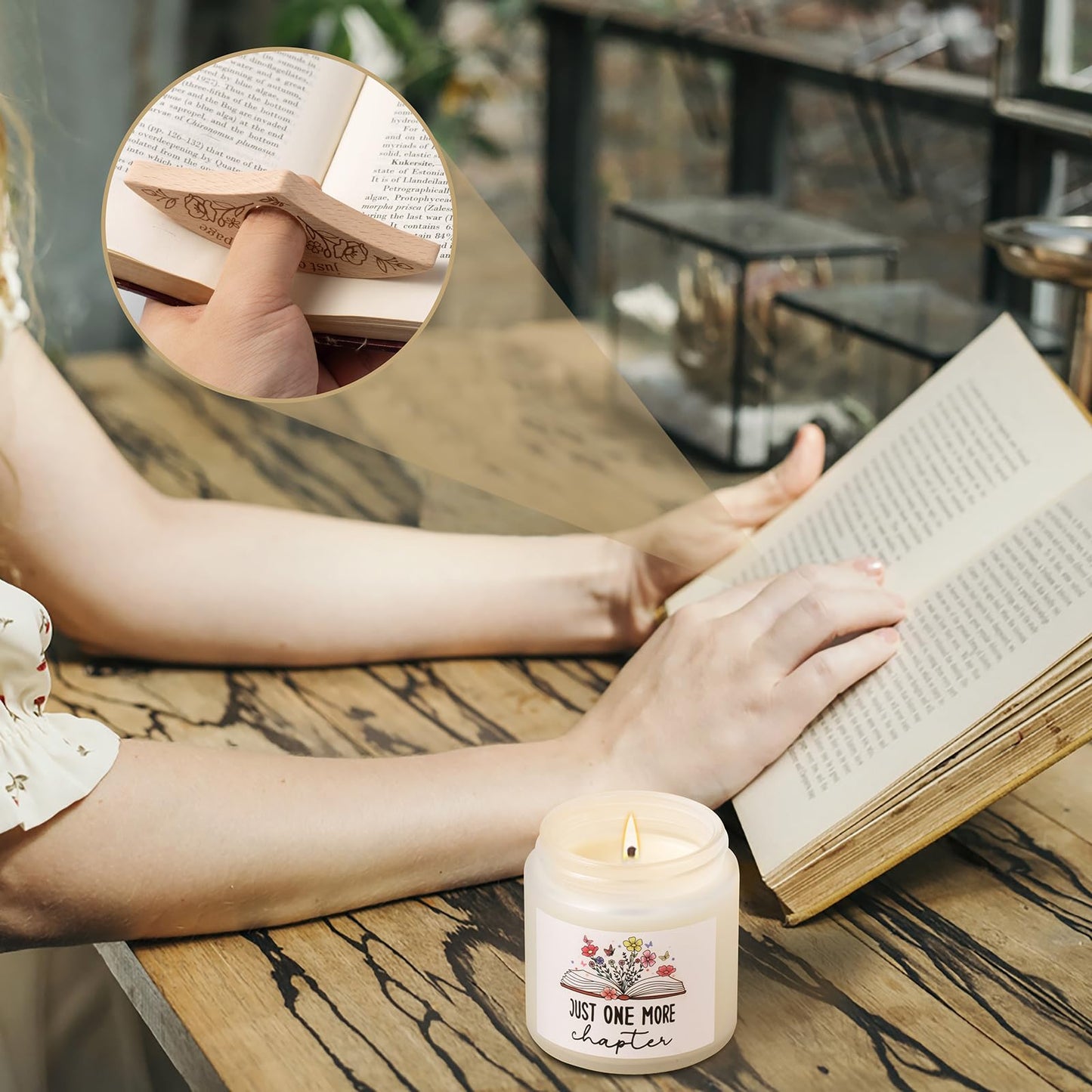 Aeenr Book Lovers Gifts for Women-6 PCS Christmas Bookish Gifts for Readers Book Club Bookworm Teacher Bookaholic Librarian Reading Birthday Valentines Mothers Day